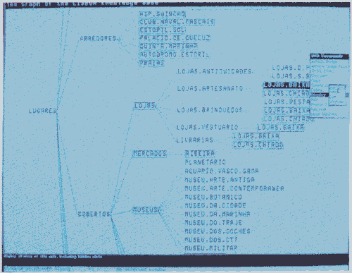 SISCOG | Screenshot 2 of the tourism expert system